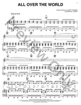 All over the World piano sheet music cover